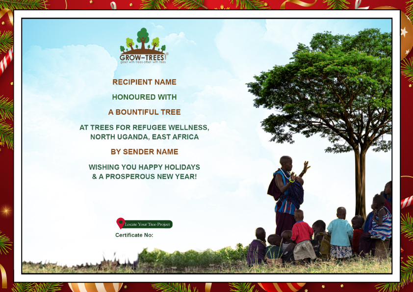 Send this Season’s Christmas greetings with our eTreeCertificate®